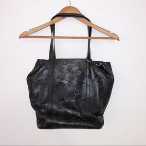 Lucky 🍀 brand black leather bag with pouch insert